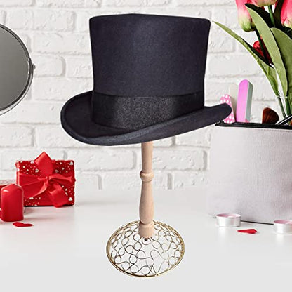 Hat Holder for Shop Home Storage Headwear Clothing Props Model Hair Metal Base Durable Wardrobe Storage Tool Hat Rack