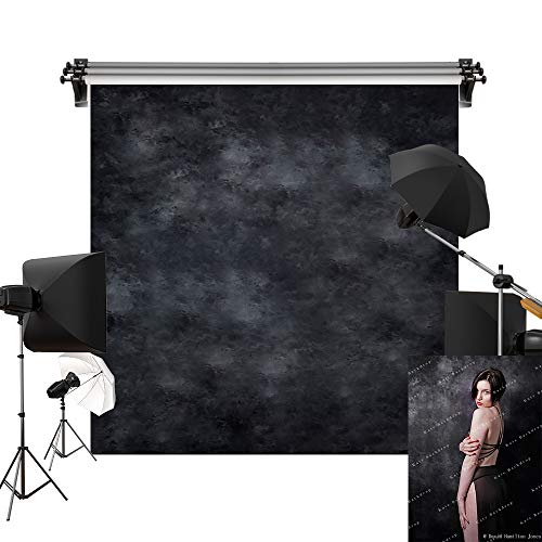 Kate 10x10ft/3x3m Black Photo Backdrop Dark Textured Backgrounds Portrait Photography Studio Prop - size: 10x10ft