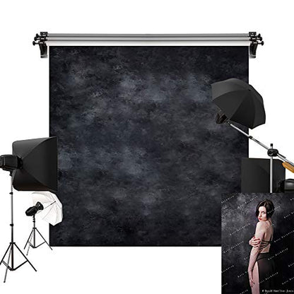 Kate 10x10ft/3x3m Black Photo Backdrop Dark Textured Backgrounds Portrait Photography Studio Prop - size: 10x10ft