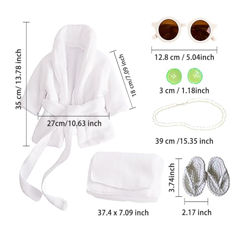 6 Pieces Newborn Photography Props 0-4 Months Photo Props - color: White