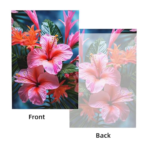 Tropical Plant Flower Backdrop Background for Photography 5x7ft Photobooth Professional Photo Backdrop Curtains Video Photography Studio Photo Backgrounds Banner Booth Background Screen Parties - color: Tropical Plant Flower