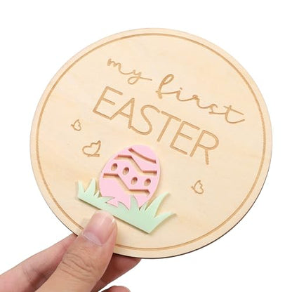 My First Holiday Milestone Sign - Wood Holiday Milestone Photo Props, Newborn Baby Photography Discs, 11 Pcs Wooden Disc Sign, Baby Shower Party Gift