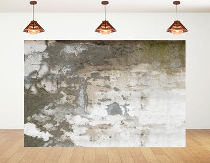 12x10ft Aged Concrete Wall Backdrop Peeling Paint and Neutral Grey Tones Photography Background for Urban and Industrial Party Decorations Tapestry Banner Photo Booth Props - size: 12x10ft
