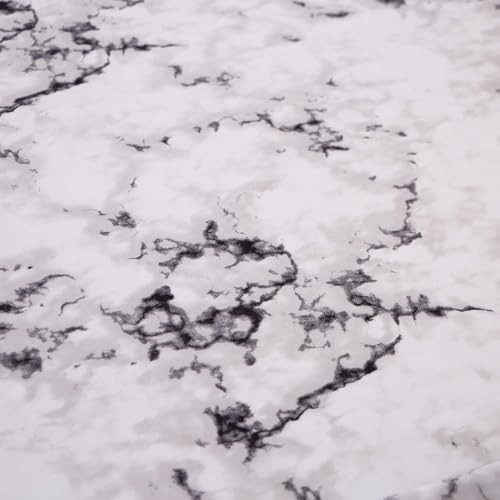 MAG Marble Bed Sheet,4PCS Black White and Gray Twin Size, Modern Pattern Printed Marble Bedding Sheet Set,with 1 Top Flat,1 Fitted Sheet and 2 Pillowcases,14” Deep - color: White-marble, size: Twin