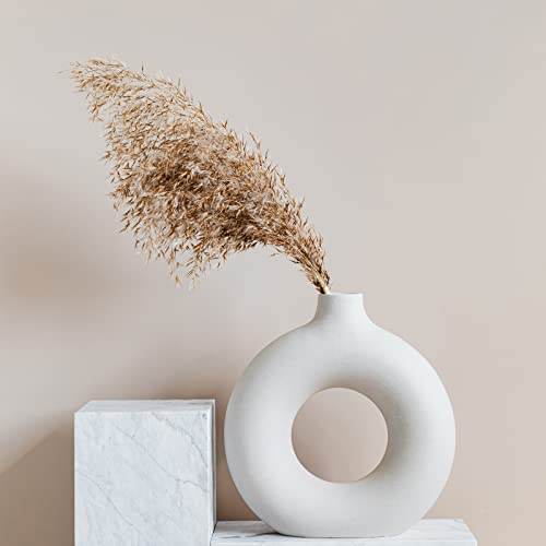 30 PCS Boho Decor, Fluffy Pompas Grass, Natural Dry Pampas Grass Small, Short Pampass Bulk for Boho Room, Coffee Table Decor (17 inch ) - size: 30PCS-Natural