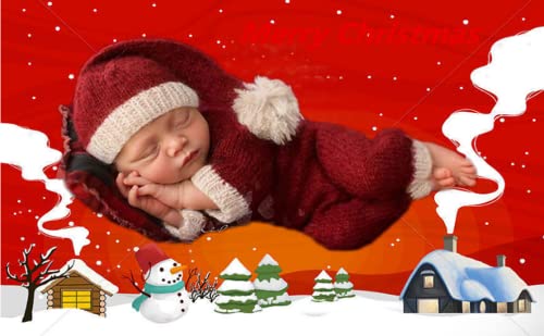Christmas Newborn Baby Photo Shoot Props Outfits Crochet Clothes Santa Claus Red Hat Pants Photography Props - color: Red and White