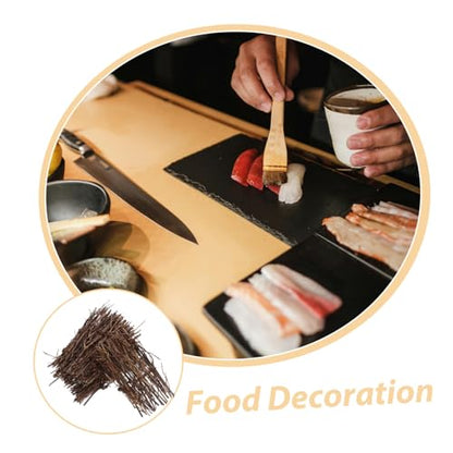 6pcs Sushi Fence Decor for Restaurant Japanese Sashimi Plate Food Photography Props Tray for Seafood Display and Tabletop Decoration