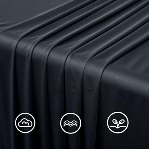 10ftx12ft Black Wrinkle-Free Wedding Backdrop Curtain -Silky Washable Black Polyester Drapes for Baby Showers, Birthday Parties, Photography, and Wedding Receptions-2 Panels 5FTx12FT - color: black, size: W5' x H12'(2 panels)