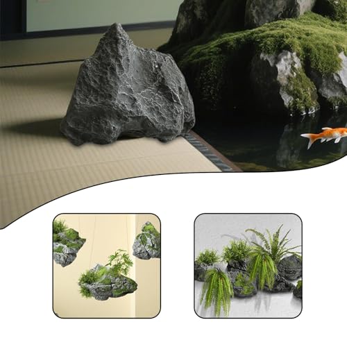 Artificial Landscape Rock Decorative Outdoor Hotels Patio Sculpture Multifunctional Prop Realistic Model Ornament, Style C