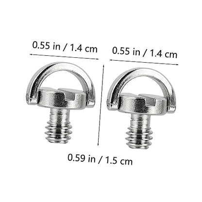 Vaguelly 4pcs Screw for Tripod Mounting Plates Camera Screw Quick Release Accessory for Monopods Gimbals and Tripods and Convenient Photography Tool