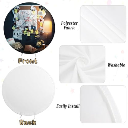 Detective Round Backdrop Cover 7.2x7.2ft Agent Spy Theme Top Secret Police Office Investigation Photography Background Crime Clue Evidence Murder Mystery Party Decorations Photo Booth Props - size: 7.2x7.2