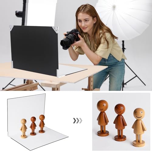 Yoocheese Photo Backdrop for Product Photography - Tabletop Photo Backdrop Kit - 10 Double-Sided Backgrounds, 20 Patterns - 1-Min Setup for Food Photography & Small Products, 16.5 x 11.7 in - color: Mulit
