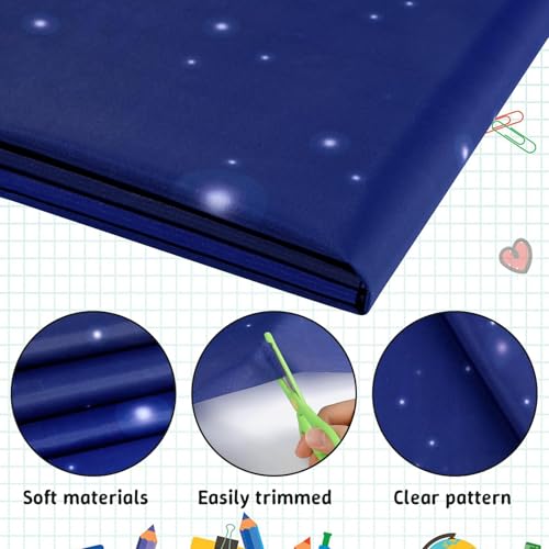 120x47 in Bulletin Board Fabric Background Back to School Classroom Decoration Large Polyester Photography Backdrop for Class Home Office Wall Decor Pillows Curtains Crafts Starry - style: Blue Night Sky