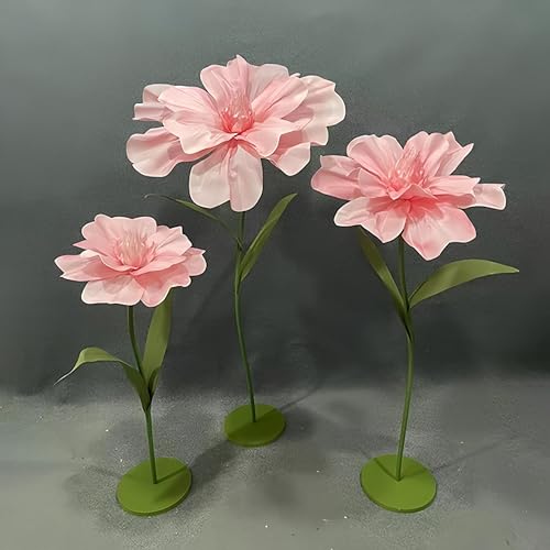 Giant Artificial Flowers, 4.6ft Large EVA Flowers Decoration for Wedding Birthday Easter Party Mother's Day Home Decor Shop Window Display Photography Props, Pink - color: E Pink