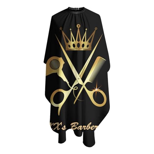 Custom Barber Cape, Personalized Haircut Salon Cape for Men - color: S-barber5