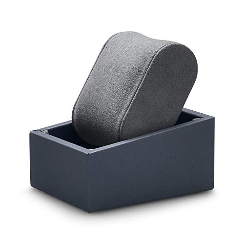 Oirlv Premium Leather Single Watch Display Stand Bracelet Wrist Watch Showcase Jewelry Display Holder(Grey) - color: Grey