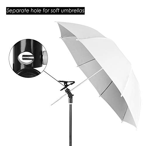 EMART Photography Reflector Holder with 24’’ Small Collapsible 5 in 1 Photo Reflector Photography Kit - Bounce Board Translucent, White, Silver, Gold, Black