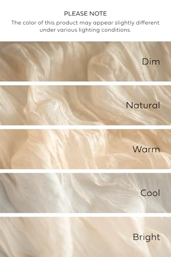 Ling's Moment Luxury Cloth Wedding Napkins - 19x19 Inch Reusable Cheesecloth Linen Napkins for Wedding Reception, Bridal Shower, Dinner Table - Washable, Durable (Set of 10), [Ivory] - color: Wht-ivory