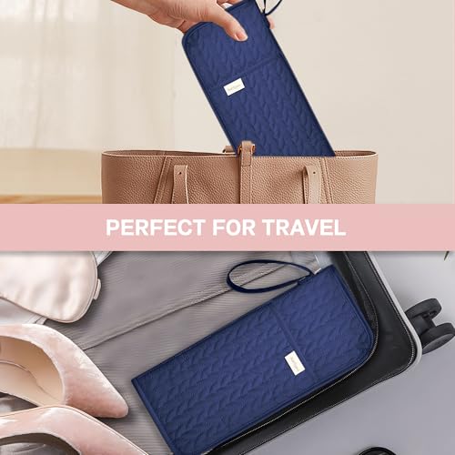 KarSyon Hot Tools Organizer Heat Resistant Mat Case Hair Tools Holder Travel Bag Portable Hair Styling Tools Cover Pouch for Curling Iron,Flat Iron,Hair Straightener (Blue) - color: Blue