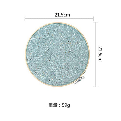 REOVE Pin Collection Display Stand, Blue, Pin Display Board, Wall Mount, Glittering Stars, Jewelry Storage for Enamel Pins, Patches, Buttons, Holds Brooch, Earrings, Necklace, Rings - color: Blue