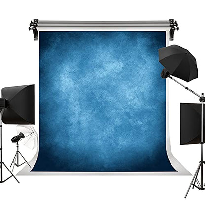 Kate 5x7ft Dark Blue Abstract Backdrops Blue Portrait Professional Backgrounds Retro Backdrop - color: Dark Blue