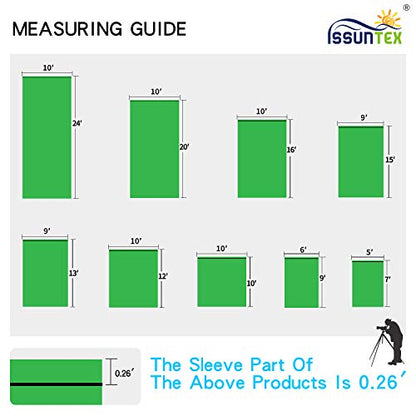ISSUNTEX 10X10 ft/3X3 Meters Background Photo Backdrop, Photo Studio, Collapsible High Density Screen for Video Photography and Television-Green - color: Green, size: 10X10 ft