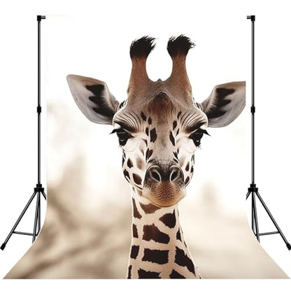 Giraffe Backdrop Background for Photography 5x7ft Photobooth Professional Photo Backdrop Curtains Video Photography Studio Photo Backgrounds Banner BoothScreen Parties - color: Giraffe