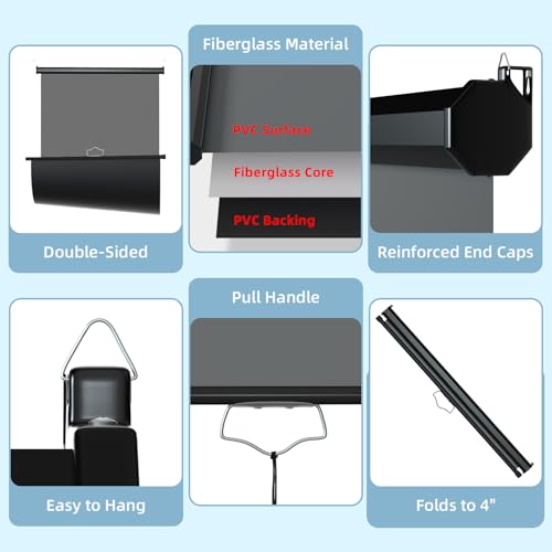 Retractable Gray Photography Backdrop 36" x 59", Portable Roll-Up, Pull-Down Background, Auto-Lock Backdrop Screen for Passport Photo, Product Photography, Headshots, Video Studio - color: Gray