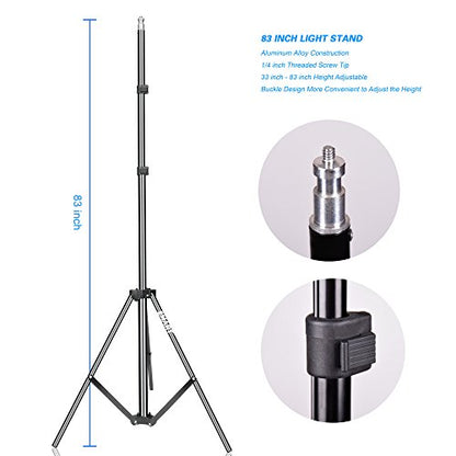 EMART Photography Umbrella Lighting Kit, 400W 5500K Photo Portrait Continuous Reflector Lights for Camera Video Studio Shooting Daylight (2 Packs) - size: 2 Pack
