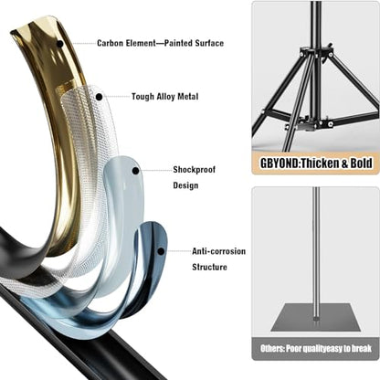 BEIYANG 6.5x10 FT Backdrop Stand, Adjustable Photo Background Stand Support kit with Carry Bag for Parties, Decoration, Wedding, Photo Video Studio Shooting - size: 6.5x10FT