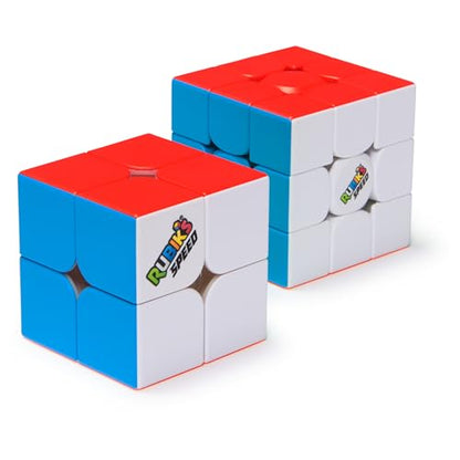 Rubik’s Cube, 3x3 Magnetic Speed Cube & 2x2 Speed Cube 2-Pack, for Super Fast Solves, Problem-Solving Brain Teaser, Fidget Toy & Sensory Puzzle, Easter Basket Stuffer, for Ages 8 & Up - color: Magnetic 2-pack