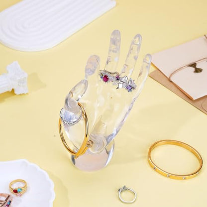 Jewelry Display Holder Bracelet Ring Watch Stand Support Holder Stand (Transparent) - color: Transparent
