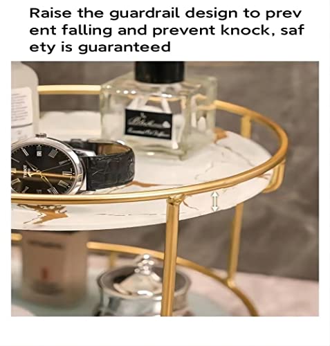 Gold Storage Rack, Bathroom Table Shelf, Perfume Tray, Beautiful Appearance, Super Capacity, Complete Your Daily Storage (QS-20-1) (QS-18)