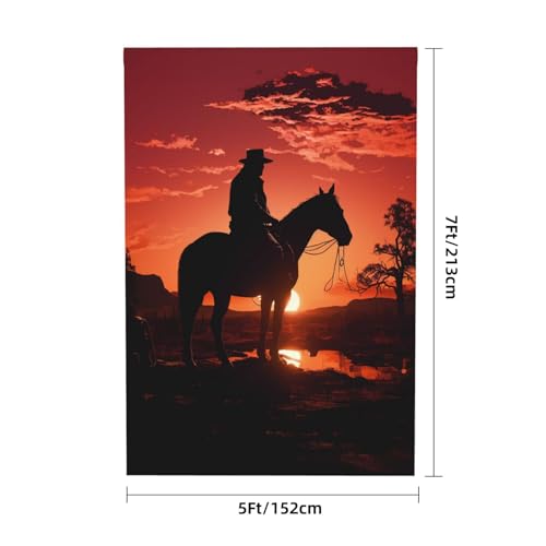 Cowboy West Backdrop Background for Photography 5x7ft Photobooth Professional Photo Backdrop Curtains Video Photography Studio Photo Backgrounds Banner Booth Background Screen Parties - color: Cowboy West