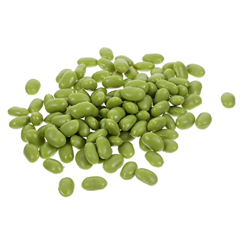 Happyyami 1 Pack Simulated Green Beans Simulation Vegetable Fake Soybean Faux Artificial Rustic Indoor Lifelike Chickpeas Shop Display Bean Ornament Kitchen Bean Adornment Fake Grain