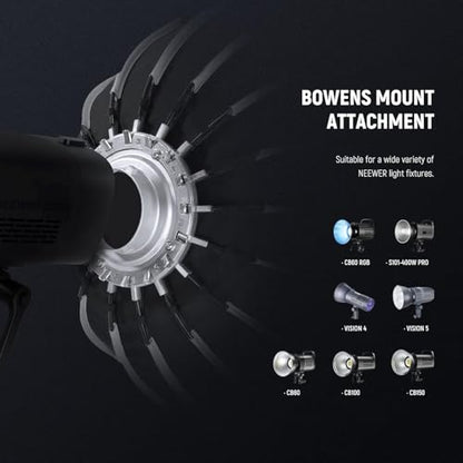 NEEWER Basics Parabolic Softbox Kit, 26"/65cm Bowens Mount Soft Box with Light Diffusers for Studio Photography Video Recording Streaming Lighting Compatible with Godox Compatible with Aputure, NS37P - style: 26"/ 65cm Parabolic