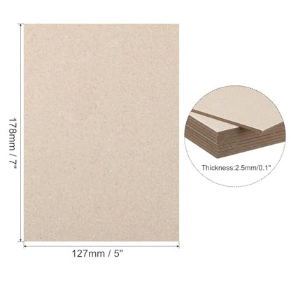 PATIKIL 7x5x0.1" Chipboard Sheets, 20Pcs 100PT Thick Book Board Binders Board Sturdy Bookbinding Supplies for Book Binding Cover, Gray - color: Gray, size: 7x5x0.1"