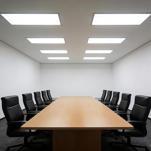 12 Pack Fluorescent Light Covers,23.7"x47.7"x0.2" Milky White Polycarbonate Diffuser Panels,Cuttable Ceiling Light Covers for 2x4ft Drop Ceiling Fixtures,Replacement for Office Classroom Hospital Home
