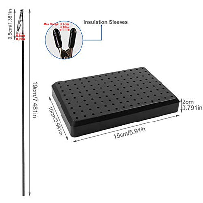 GJJC10B- 2PCS Model Painting Stand Base and 40pcs Alligator Clip Sticks for Airbrush Hobby Model Parts New - style: 2PCS