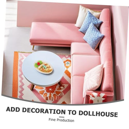 Yardwe Ceramic Miniature Model for Dollhouse Decor Detail Kitchen Accessory for DIY Miniature Kits and Photography Props for Mini Dollhouse Food Collections