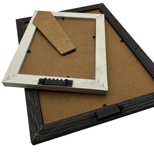 50 Pack Large Heavy Sawtooth Picture Hangers Steel Picture Hangers with Screws Picture Hang Solutions, for Hanging Clock Paintings Artwork Picture Frame Hook Photos (Black，Supports 50 lbs) - color: Large Black - 50 Pack