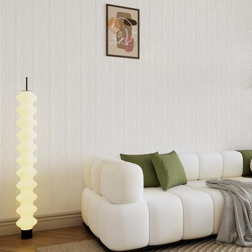 JiffDiff Wallpaper Peel and Stick Textured,3D Embossed Wall Paper Stick on Wallpaper Modern Waterproof Self Adhesive Contact Paper(17.3" x 800") - color: White, size: 17.3" x 800"