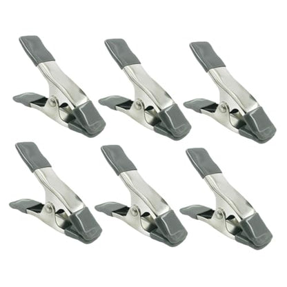 6pcs 4-inch Heavy Duty Muslin Spring Clamps for Background Photo Setup, Backdrop Fixing Clips for Photography and Video Shooting