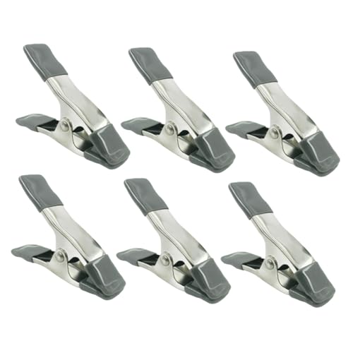 6pcs 4-inch Heavy Duty Muslin Spring Clamps for Background Photo Setup, Backdrop Fixing Clips for Photography and Video Shooting