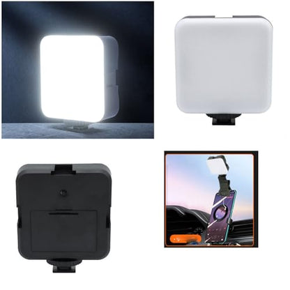 Selfie Light Clip Replacement LED Head 5600K White Lights 5W Mini Panel with 1/4'' Screw Socket for Portable Fill Light Attachement Camera DSLR Video Photo Phone Tablet Selfie Vlog Laptop