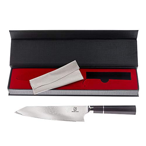 Mercer Culinary Premium Grade Super Steel, 8-Inch Chef's Knife, Ebony Wood Handle - style: Chef's Knife Ebony Wood Handle 8 Inch