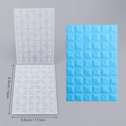 Briartw 3D Embossing Folder for Card Making Adding Textured Detail to Paper Crafting 6.3x4.5inch Clear Texture Plate Perfect for Heavyweight Cardstock (≥250gsm/92lb),Diamond Texture Template - color: Diamond