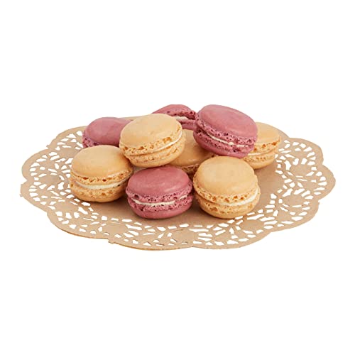 Juvale Paper Placemats - 9-Inch Brown, 250 Pack - Disposable Round Placemats & Doilies for Tables - Tea Party Decorations - size: 9-Inch