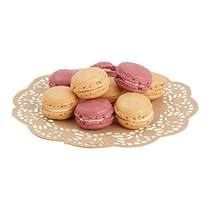 Juvale Paper Placemats - 9-Inch Brown, 250 Pack - Disposable Round Placemats & Doilies for Tables - Tea Party Decorations - size: 9-Inch