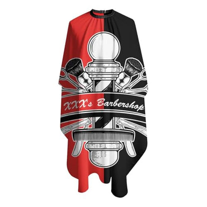 Custom Barber Cape, Personalized Haircut Salon Cape for Men - color: Barber Style 1